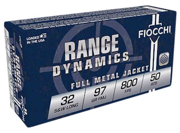 Picture of Fiocchi Range Dynamics Pistol 32 S&W Long 97 Gr Full Metal Jacket (Fmj) 50 Per Box/ 20 Cs 