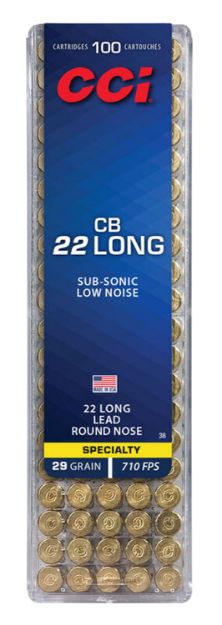 Picture of Cci Specialty Cb Subsonic 22 Long 29 Gr Lead Round Nose (Lrn) 100 Per Box/ 50 Cs 