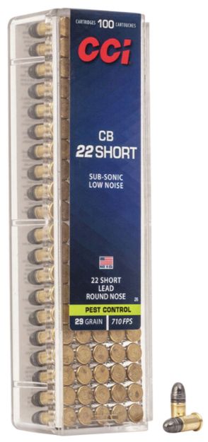 Picture of Cci Specialty Cb Pest Control 22 Short 29 Gr Lead Round Nose (Lrn) 100 Per Box/ 50 Cs 