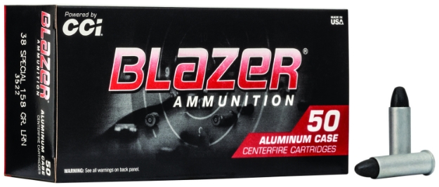 Picture of Cci Blazer Handgun 38 Special 158 Gr Lead Round Nose (Lrn) 50 Per Box/ 20 Cs 