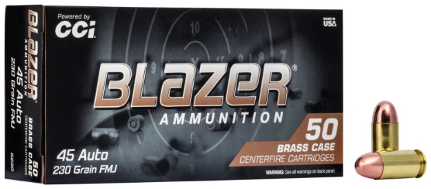 Picture of Cci Blazer Brass Handgun 45 Acp 230 Gr Full Metal Jacket (Fmj) 50 Per Box/ 20 Cs 