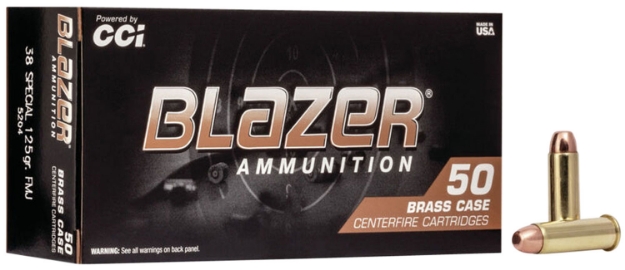 Picture of Cci Blazer Brass Handgun 38 Special 125 Gr Full Metal Jacket (Fmj) 50 Per Box/ 20 Cs 