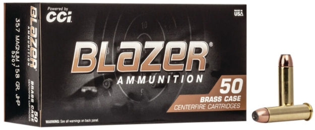 Picture of Cci Blazer Brass Handgun 357 Mag 158 Gr Jacketed Hollow Point (Jhp) 50 Per Box/ 20 Cs 