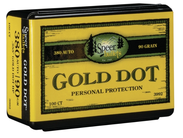 Picture of Speer Bullets Gold Dot Personal Protection 9Mm .355 90 Gr Hollow Point 100 Box 