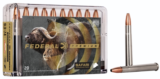 Picture of Federal Premium Safari Cape-Shok 9.3Mmx74r 286 Gr Swift A-Frame (Swfr) 20 Per Box/ 10 Cs 