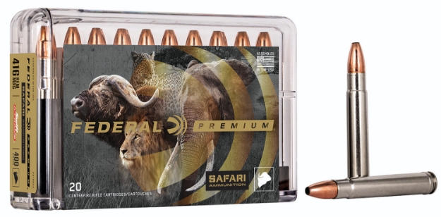 Picture of Federal Premium Safari Cape-Shok 416 Rem Mag 400 Gr Swift A-Frame (Swfr) 20 Per Box/ 10 Cs 