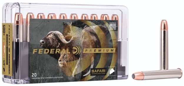 Picture of Federal Premium Safari Cape-Shok 500 Nitro Express 570 Gr Swift A-Frame (Swfr) 20 Per Box/ 10 Cs 