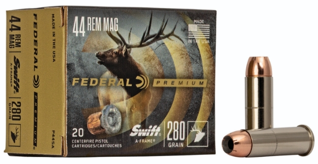 Picture of Federal Premium Hunting 44 Rem Mag 280 Gr Swift A-Frame (Swfr) 20 Per Box/10 Cs 