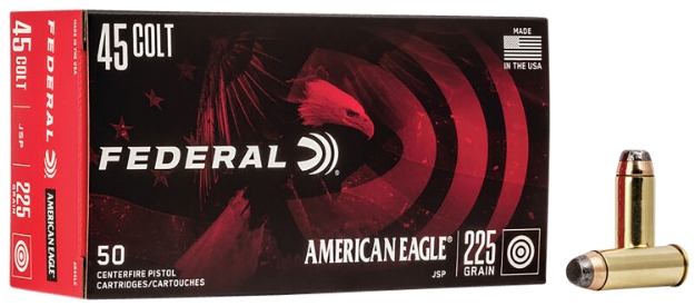 Picture of Federal American Eagle Handgun 45 Colt (Lc) 225 Gr Jacketed Soft Point (Jsp) 50 Per Box/ 20 Cs 