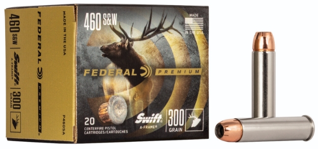 Picture of Federal Premium Hunting 460 S&W Mag 300 Gr Swift A-Frame (Swfr) 20 Per Box/10 Cs 