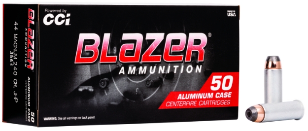 Picture of Cci Blazer Handgun 44 Rem Mag 240 Gr Jacketed Hollow Point (Jhp) 50 Per Box/ 20 Cs 