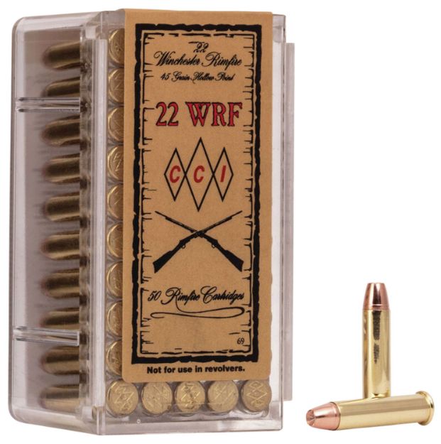 Picture of Cci Specialty Wrf Rimfire 22 Wrf 45 Gr Jacketed Hollow Point (Jhp) 50 Per Box/ 40 Cs 