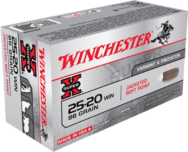 Picture of Winchester Ammo Super X 25-20 Win 86 Gr 1460 Fps Jacketed Soft Point (Jsp) 50 Bx/10 Cs 