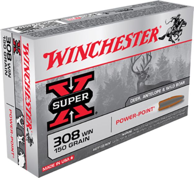 Picture of Winchester Ammo Power-Point 308 Win 150 Gr Power-Point (Pp) 20 Per Box/ 10 Cs 