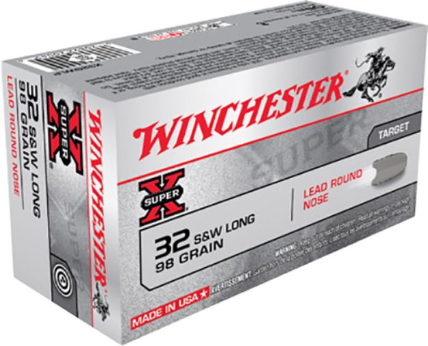 Picture of Winchester Ammo Super X Defense 32 S&W Long 98 Gr Lead Round Nose (Lrn) 50 Per Box/ 10 Cs 