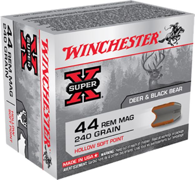 Picture of Winchester Ammo Super X 44 Rem Mag 240 Gr Hollow Soft Point (Hsp) 20 Per Box/ 10 Cs 