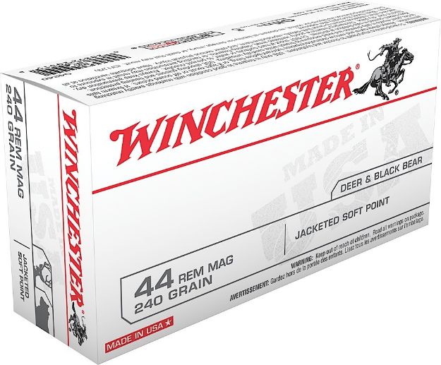 Picture of Winchester Ammo Usa 44 Rem Mag 240 Gr Jacketed Soft Point (Jsp) 50 Per Box/ 10 Cs 