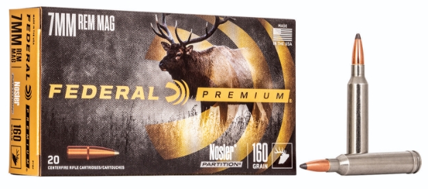 Picture of Federal Premium 7Mm Rem Mag 160 Gr Nosler Partition (Np) 20 Per Box/ 10 Cs 