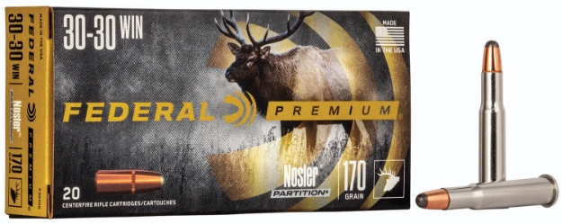 Picture of Federal Premium Hunting 30-30 Win 170 Gr Nosler Partition (Np) 20 Per Box/ 10 Cs 