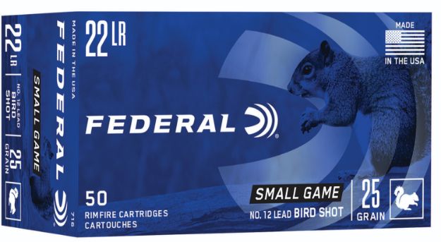 Picture of Federal Small Game & Target Small Game 22 Lr 25 Gr #12 Lead Bird Shot 50 Per Box/ 50 Cs 