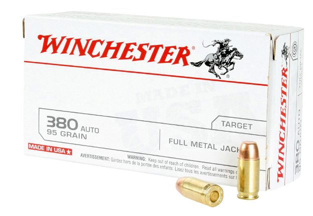 Picture of Winchester Ammo Usa Target 380 Acp 95 Gr Full Metal Jacket (Fmj) 50 Per Box/ 10 Cs 