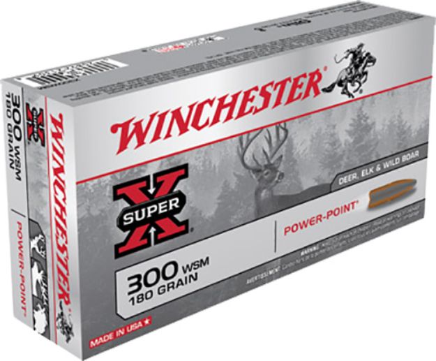 Picture of Winchester Ammo Power-Point 300 Wsm 180 Gr Power-Point (Pp) 20 Per Box/ 10 Cs 