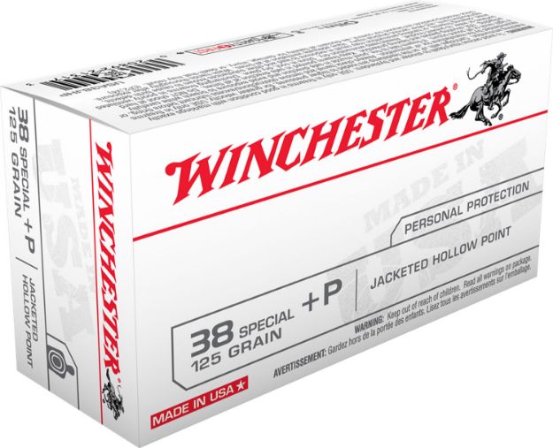 Picture of Winchester Ammo Usa Defense 38 Special +P 125 Gr Jacketed Hollow Point (Jhp) 50 Per Box/ 10 Cs 