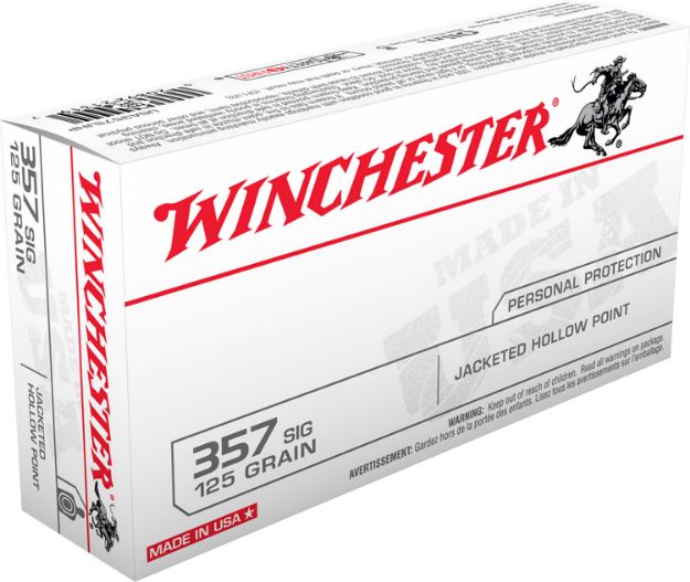 Picture of Winchester Ammo Usa Defense 357 Sig 125 Gr Jacketed Hollow Point (Jhp) 50 Per Box/ 10 Cs 