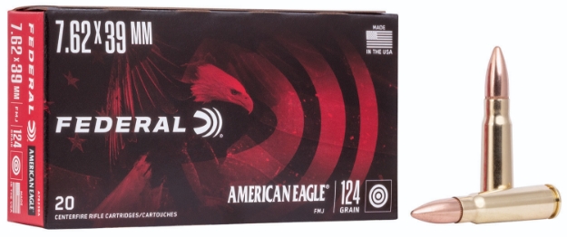 Picture of Federal American Eagle Rifle 7.62X39mm 124 Gr 2350 Fps Full Metal Jacket (Fmj) 20 Bx/25 Cs 