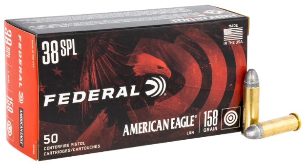 Picture of Federal American Eagle Handgun 38 Special 158 Gr Lead Round Nose (Lrn) 50 Per Box/ 20 Cs 