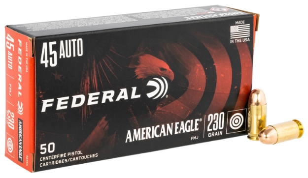 Picture of Federal American Eagle Handgun 45 Acp 230 Gr Full Metal Jacket (Fmj) 50 Per Box/20 Cs 