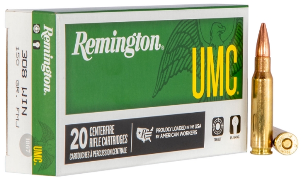 Picture of Remington Ammunition Umc Target 308 Win 150 Gr Full Metal Jacket (Fmj) 20 Per Box/ 10 Cs 