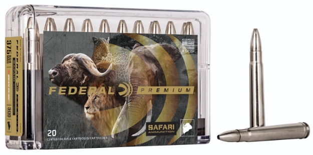 Picture of Federal Premium Safari Cape-Shok 375 H&H Mag 300 Gr Trophy Bonded Bear Claw (Tbbc) 20 Per Box/ 10 Cs 