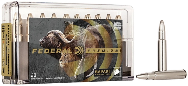 Picture of Federal Premium Safari Cape-Shok 416 Rigby 400 Gr Trophy Bonded Bear Claw (Tbbc) 20 Per Box/ 10 Cs 