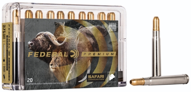 Picture of Federal Premium Safari Cape-Shok 375 H&H Mag 300 Gr Trophy Bonded Sledgehammer Solid (Tbsh) 20 Per Box/ 10 Cs 