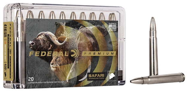 Picture of Federal Premium Safari Cape-Shok 416 Rem Mag 400 Gr Trophy Bonded Bear Claw (Tbbc) 20 Per Box/ 10 Cs 