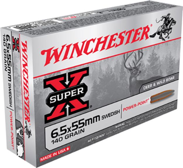 Picture of Winchester Ammo Power-Point 6.5X55 Swedish 140 Gr Power-Point (Pp) 20 Per Box/ 10 Cs 