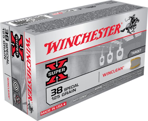 Picture of Winchester Ammo Super X Target 38 Special 125 Gr Winclean Brass Enclosed Base 50 Per Box/ 10 Cs 