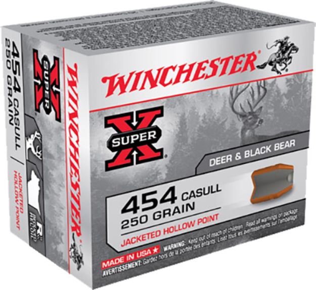 Picture of Winchester Ammo Super X 454 Casull 250 Gr Jacketed Hollow Point (Jhp) 20 Per Box/ 10 Cs 