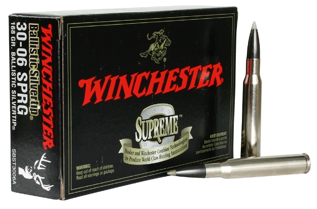 Picture of Winchester Ammo Ballistic Silvertip 30-06 Springfield 168 Gr Rapid Controlled Expansion Polymer Tip 20 Per Box/ 10 Cs 