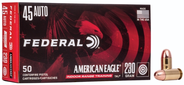 Picture of Federal American Eagle Irt Training 45 Acp 230 Gr Total Metal Jacket (Tmj) 50 Per Box/ 20 Cs 