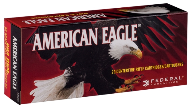 Picture of Federal American Eagle Rifle 223 Rem 62 Gr 3020 Fps Full Metal Jacket Boat-Tail (Fmjbt) 20 Bx/25 Cs 