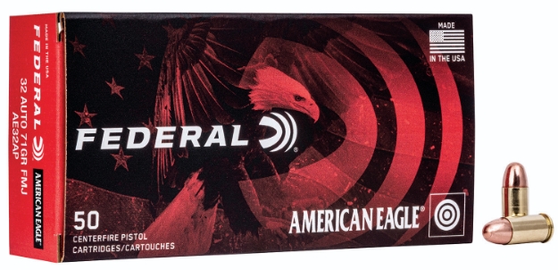 Picture of Federal American Eagle Handgun 32 Acp 71 Gr Full Metal Jacket (Fmj) 50 Per Box/ 20 Cs 