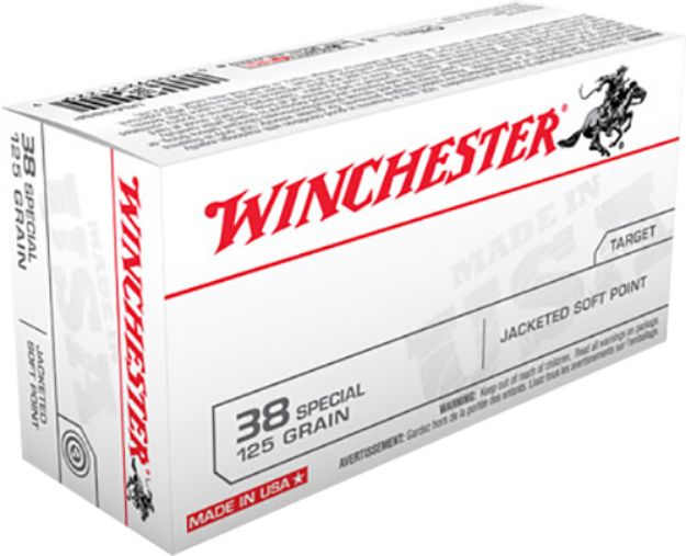 Picture of Winchester Ammo Usa Target 38 Special 125 Gr Jacketed Soft Point (Jsp) 50 Per Box/ 10 Cs 