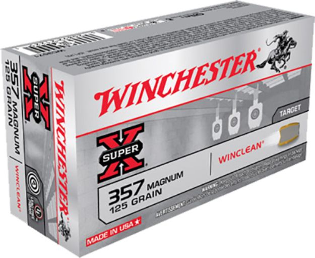 Picture of Winchester Ammo Super X Target 357 Mag 125 Gr Winclean Brass Enclosed Base 50 Per Box/ 10 Cs 