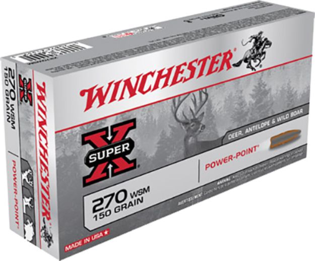 Picture of Winchester Ammo Power-Point 270 Wsm 150 Gr Power-Point (Pp) 20 Per Box/ 10 Cs 