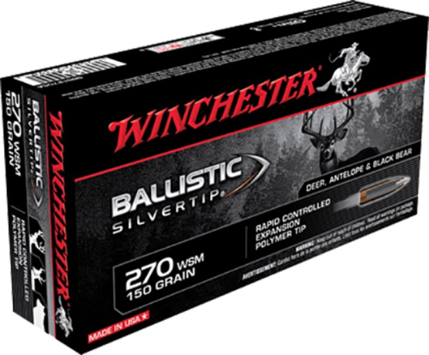 Picture of Winchester Ammo Ballistic Silvertip 270 Wsm 150 Gr Rapid Controlled Expansion Polymer Tip 20 Per Box/ 10 Cs 