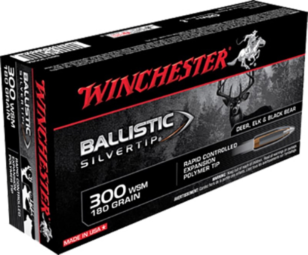 Picture of Winchester Ammo Ballistic Silvertip 300 Wsm 180 Gr Rapid Controlled Expansion Polymer Tip 20 Per Box/ 10 Cs 