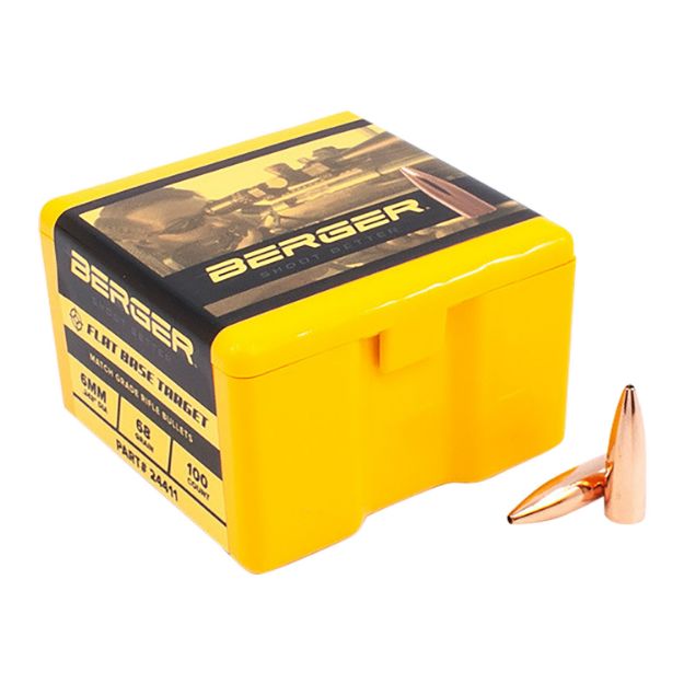 Picture of Berger Bullets Target Match Grade 6Mm .243 68 Gr Flat Base (Fb) 100 Per Box 