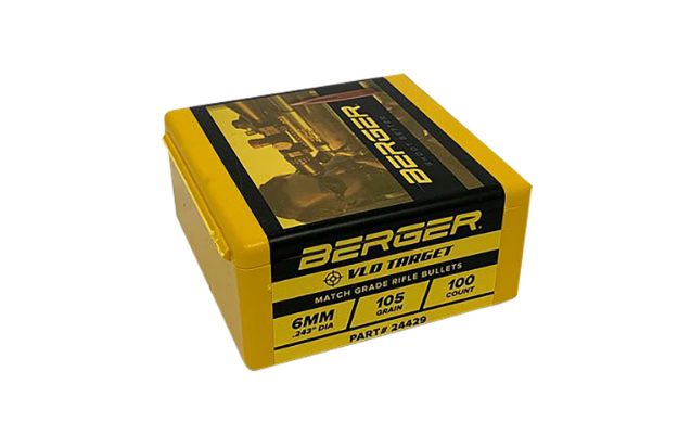 Picture of Berger Bullets Vld Target Long Range 6Mm .243 105 Gr Secant Very Low Drag 100 Per Box 